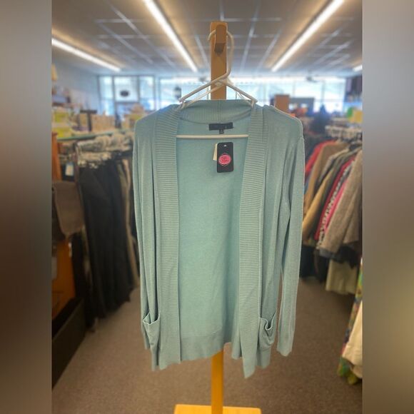 BE COOL Med Blue Cardigan NEW - Picture 1 of 3